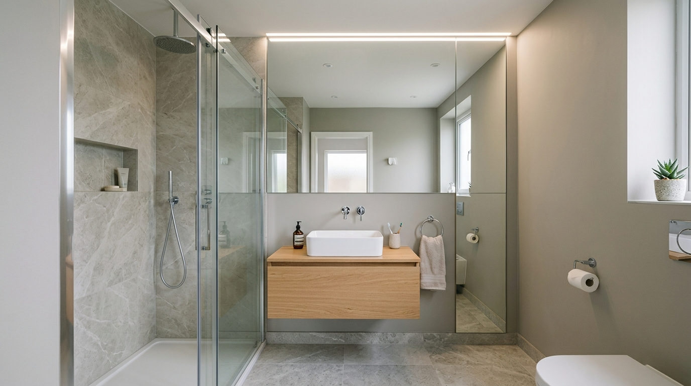 Add one texture element to keep the room from feeling flat